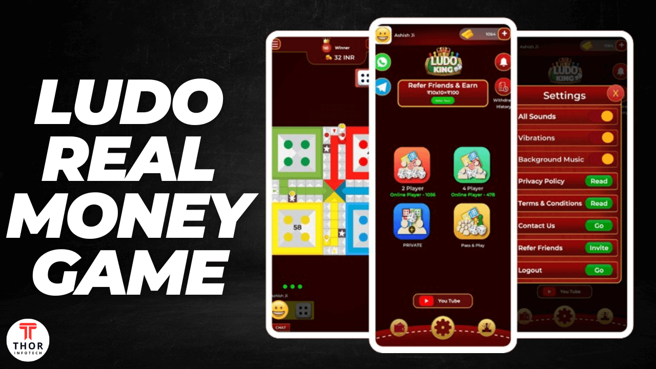 Ludo Real Money Game with Landing Page + Admin Panel