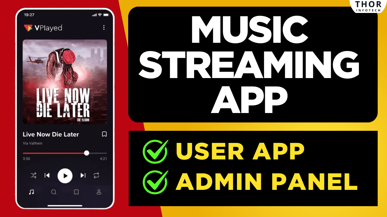 Music Streaming App with Admin Panel